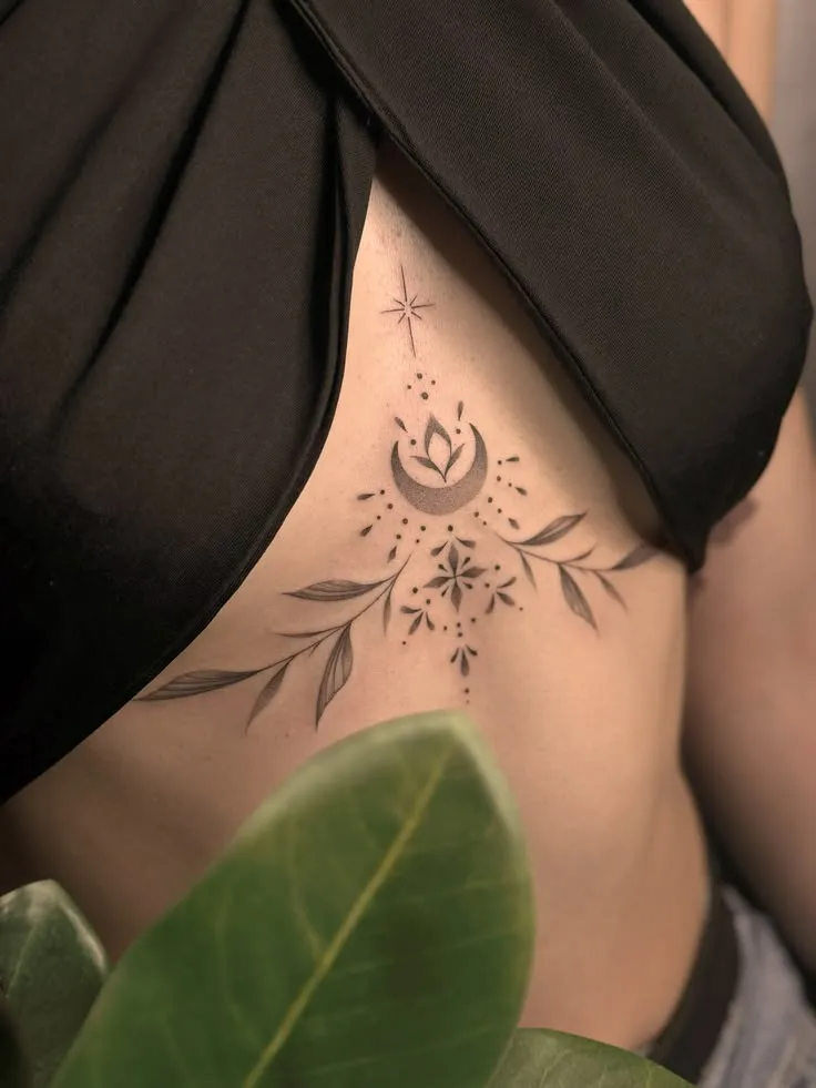 35+ Designs Popular Middle Chest Tattoo Female